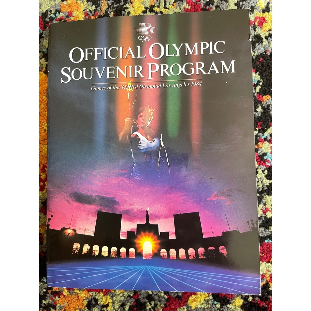 1984 Los Angeles Olympic Games Official Souvenir Program XXIIIrd Olympiad Book